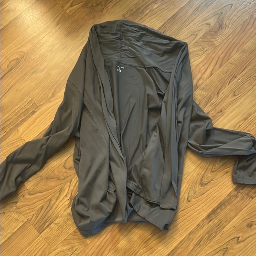 Lands' End Women's Gray Cardigan